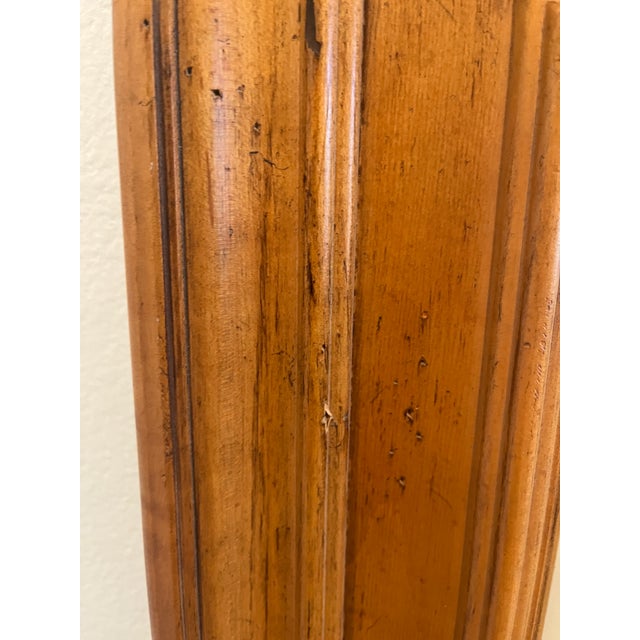 Brown 1990s American Themes by Drexel Solid Maple Wood Framed Beveled Wall Mirror 606-220-2 For Sale - Image 8 of 12