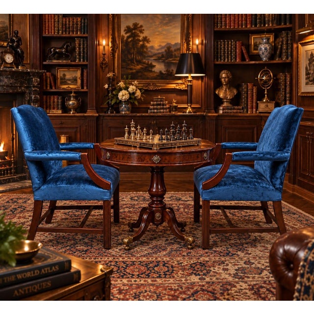 Early 19th Century English Regency Armchairs For Sale - Image 4 of 8