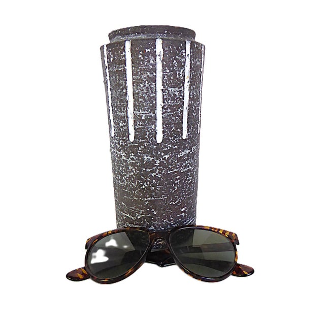 Ceramic Leendert Blok for Dutch Westraven Utrecht Chanoir Pottery Vase Netherlands 1950s For Sale - Image 7 of 7