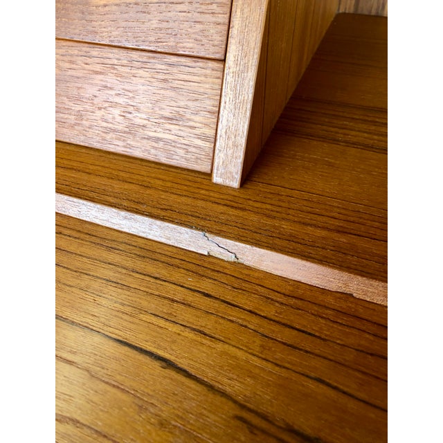 1960s Teak Secretary Desk by Arne Wahl Iverson for Vince Mobelfabrik For Sale In San Antonio - Image 6 of 12