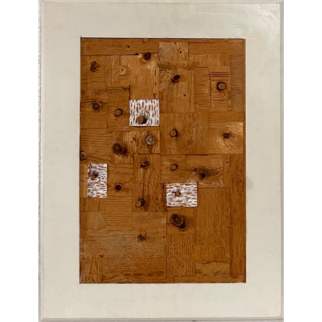 Gordon Powell (American, 1947-) Hand signed and dated verso. Trio 2006 Pine and gesso Dimensions: Framed 23 1/2” x 18”...