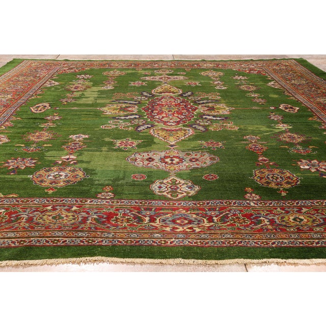 Late 19th Century Persian Sultanabad Rug, 09'06 X 12'03 For Sale - Image 9 of 10