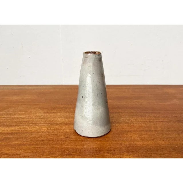 Mid-Century German Minimalist Studio Pottery Vase, 1960s For Sale - Image 10 of 13