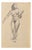 Albert Goltjakov, Nude Act, 1960s, Mixed Media For Sale
