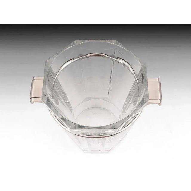 Champagne Ice Bucket by Val Saint Lambert and A. Charlent, 1930s For Sale - Image 4 of 10