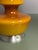 Metal Mid-Century Ochre Yellow Opaline Glass Table Lamp with Shade from Glasfabriek De Rupel, Belgium, 1960s For Sale - Image 7 of 13