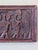 Brown Vintage West African Hand-Carved Bas-Relief Wood Plaque For Sale - Image 8 of 10