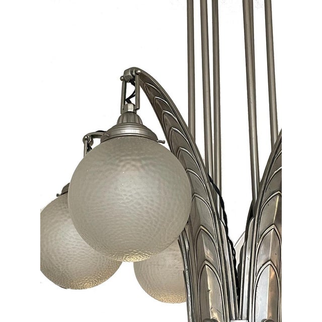 Art Deco Ceiling Lamp by Simonet Frères, 1930 For Sale - Image 10 of 13