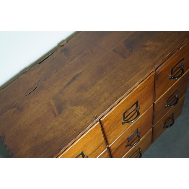 Vintage German Pine Apothecary Cabinet, 1950s For Sale - Image 10 of 18