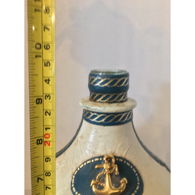 1960s Leather Wrapped Nautical Motif Liquor Jug Chairish