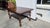 Brown Antique 1930s Rustic Spanish Jacobean Dining Table Draw Leaf 8 Feet Open For Sale - Image 8 of 9
