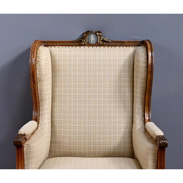 Brown Antique Walnut Armchair For Sale - Image 8 of 18