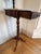Wood Antique Standing Shaving Station With Swivel Mirror and Marble Tabletop For Sale - Image 7 of 9