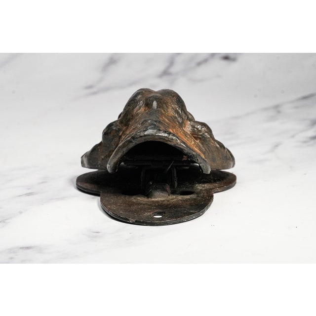 Whimsical Antique Cold Painted Bloodhound Dog Document Clip Desk Tidy Paper Holder English Country Home Decor For Sale - Image 11 of 12