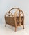 Brown 1970s Rattan Magazine Rack For Sale - Image 8 of 8