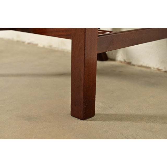 Baker Furniture Georgian Carved Mahogany Dining Chairs, Set of Four For Sale - Image 10 of 13