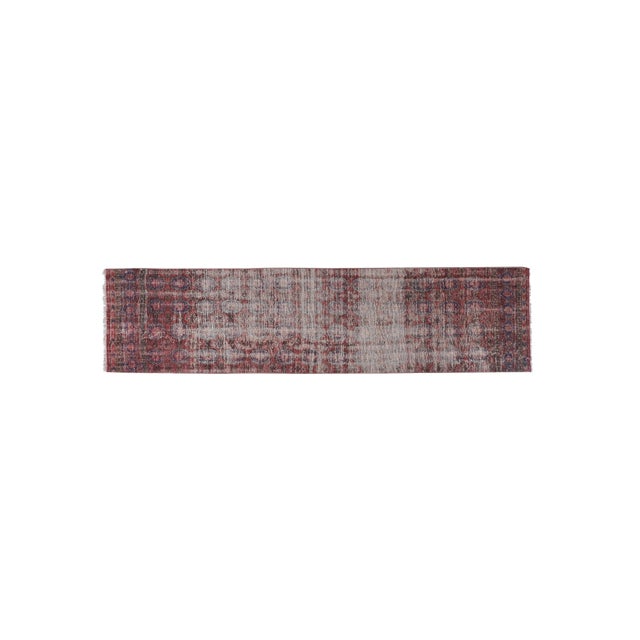 Mid-Century Modern Turkish Distressed Runner Rug 2'6'' X 10'7'' For Sale - Image 3 of 11