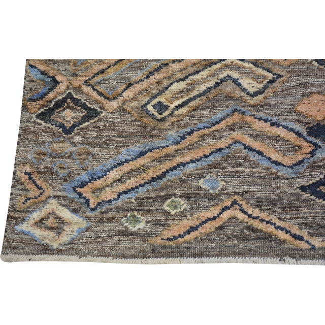 Moroccan Sheba Hand Knotted Wool Rug, 8'10''x12' For Sale - Image 4 of 5