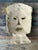 Blue Vintage Glazed Ceramic Face Mask For Sale - Image 8 of 12