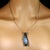 Late 20th Century Magnificent Blue Agate Cabochon in Handcrafted Sterling Silver Pendant For Sale - Image 4 of 5