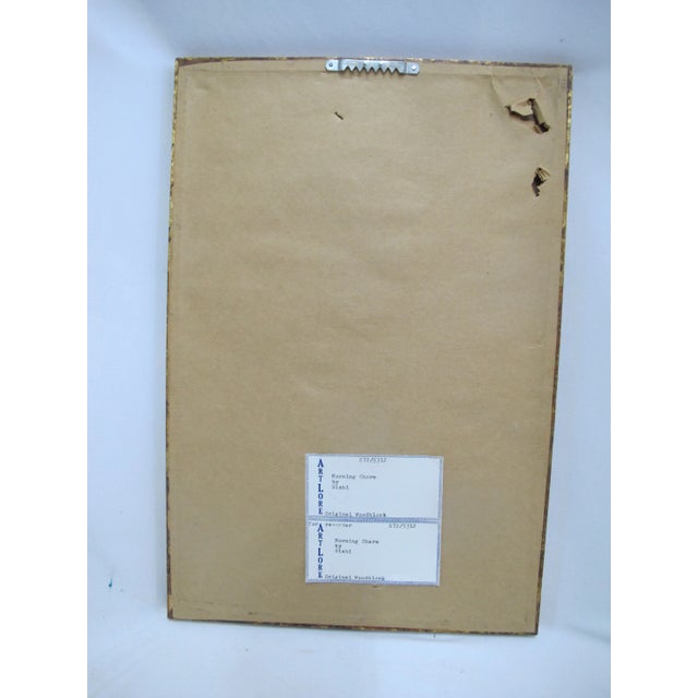 Japanese Eishi Hosoda Framed Original Woodblock Print Morning Charm Geisha For Sale In Portland, OR - Image 6 of 7