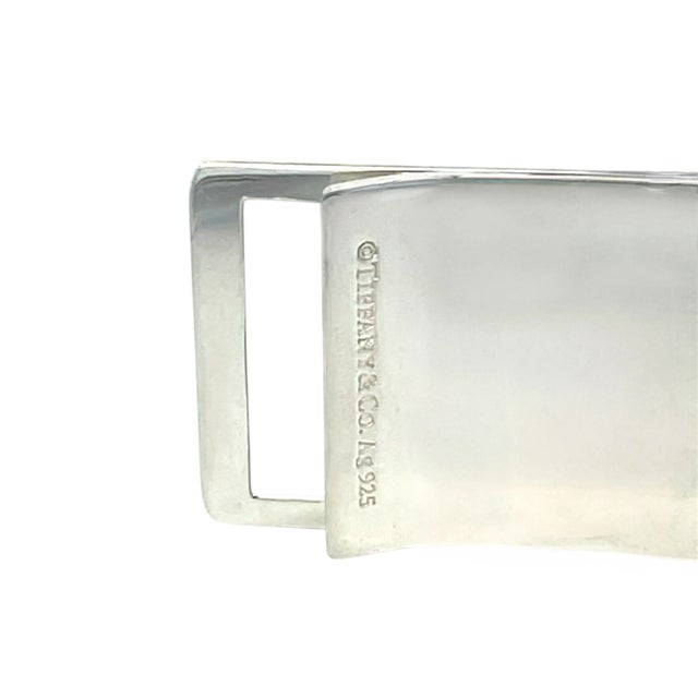 Tiffany & Co Estate Large "T" Money Clip Sterling Silver For Sale - Image 9 of 13