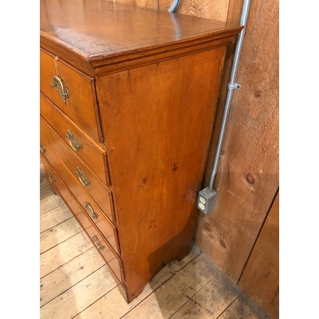 Up for sale is a antique maple chippendale style chest of drawers with an unusual drawer configuration. This chest of...