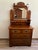 Vintage Carved Wood Dresser With Mirror For Sale - Image 4 of 8