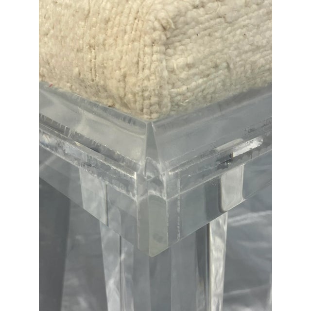 Vintage Lucite Bench, 1970s American Design in the Style of Charles Hollis Jones For Sale - Image 17 of 18