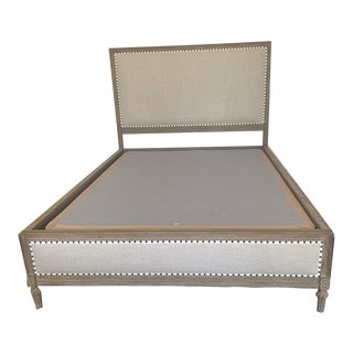Restoration French 18th Century Style Oak Queen Bedframe For Sale