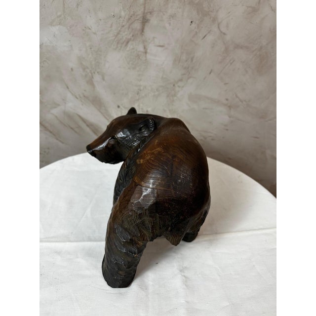 Japanese Wooden Bear, 1960 For Sale - Image 4 of 10