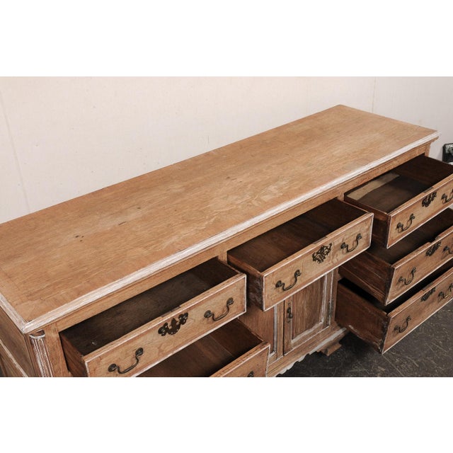 French 6.25 Ft Long Oak Sideboard, 19th C. For Sale - Image 12 of 12