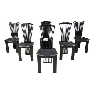 Postmodern Dining Chairs attributed to Pietro Costantini, 1980s, Set of 6 For Sale