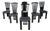 Postmodern Dining Chairs attributed to Pietro Costantini, 1980s, Set of 6 For Sale