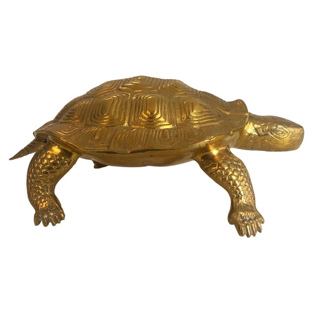 Circa 1970 Turtle Brass Sculpture, French For Sale - Image 13 of 13