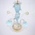 Mid‑Century Murano Glass Chandelier in Celeste Blue Floral Venetian Style in the Manner of Seguso Vetri d'Arte For Sale - Image 15 of 18