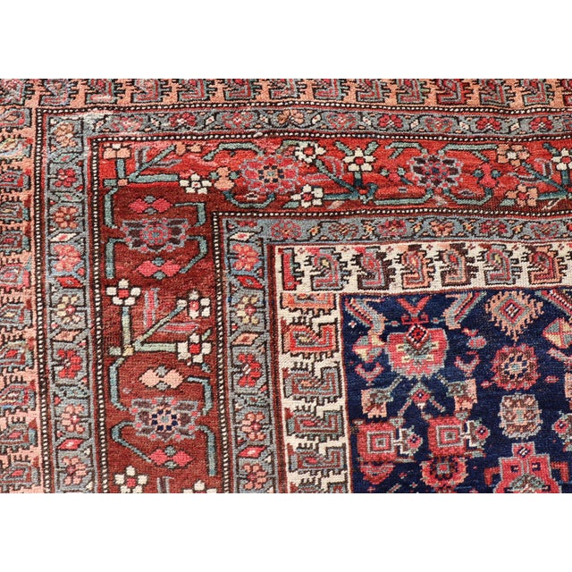 Antique Persian Bidjar Long Gallery Rug With All-Over Sub-Geometric Design For Sale - Image 9 of 14