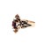 14k Yellow Gold Garnet & Seed Pearl Vintage Ring, Size 7 For Sale - Image 4 of 6