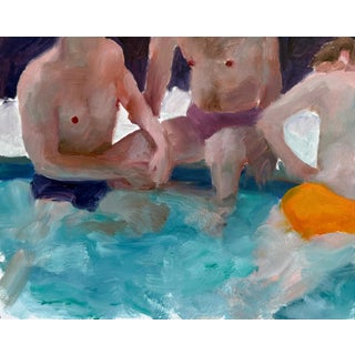 Pool View (Nearsighted) - Oil on Panel by Kory Alexander For Sale