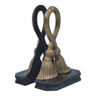 Pair of Vintage Tassel Bookends For Sale