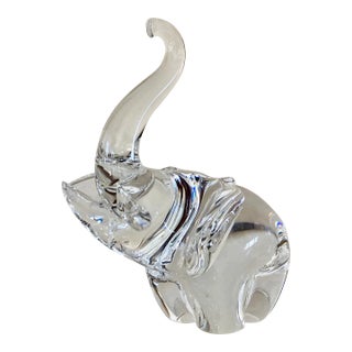 1960’s Steuben Crystal Elephant For Sale