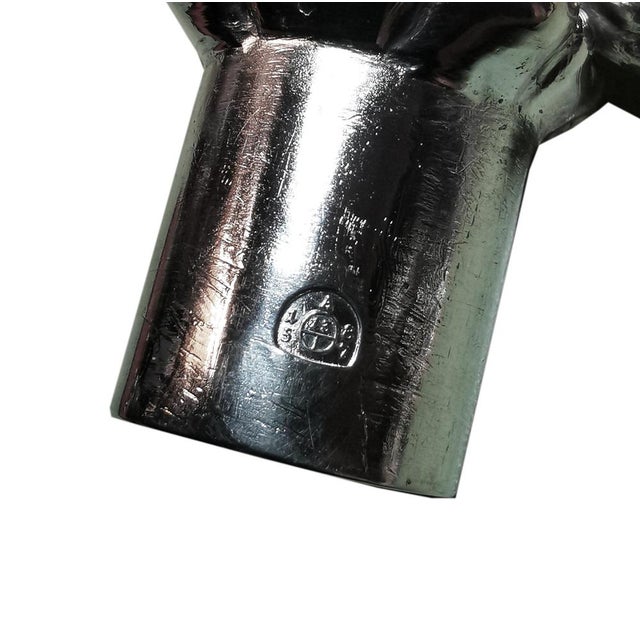 Antique Vienna 3-Flame Biedermeier Silver Candleholders, 1857, Set of 2 For Sale - Image 13 of 15