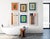 Mid-Century Modern Mixed Media Composition With Muted Tones For Sale - Image 3 of 5