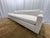 Linen Rh Belgian Track Arm Bench-Cushion Sofa For Sale - Image 8 of 18