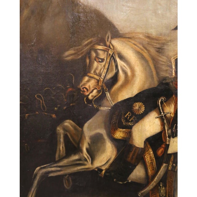 19th Century French Napoleonic Oil Painting After David, Signed Pommier For Sale In Dallas - Image 6 of 10
