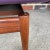 Wood Jens Risom Swivel Base Arm Chairs Purple Leather For Sale - Image 7 of 12