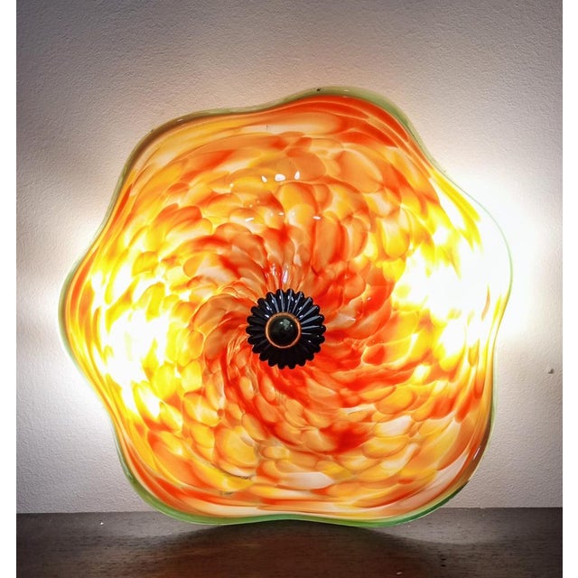 Vintage Wall Light in Murano Glass For Sale - Image 3 of 18