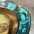 1950s Pepe Mendoza Ashtray Dish Catch All Tray Bowl Malachite Brass For Sale - Image 5 of 11