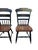 Pair of Vintage L Hitchcock Plank Bottom Dining Side Chairs Paint Decorated For Sale - Image 9 of 16