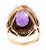 14k Gold Amethyst and Seed Pearl Ring For Sale - Image 4 of 7